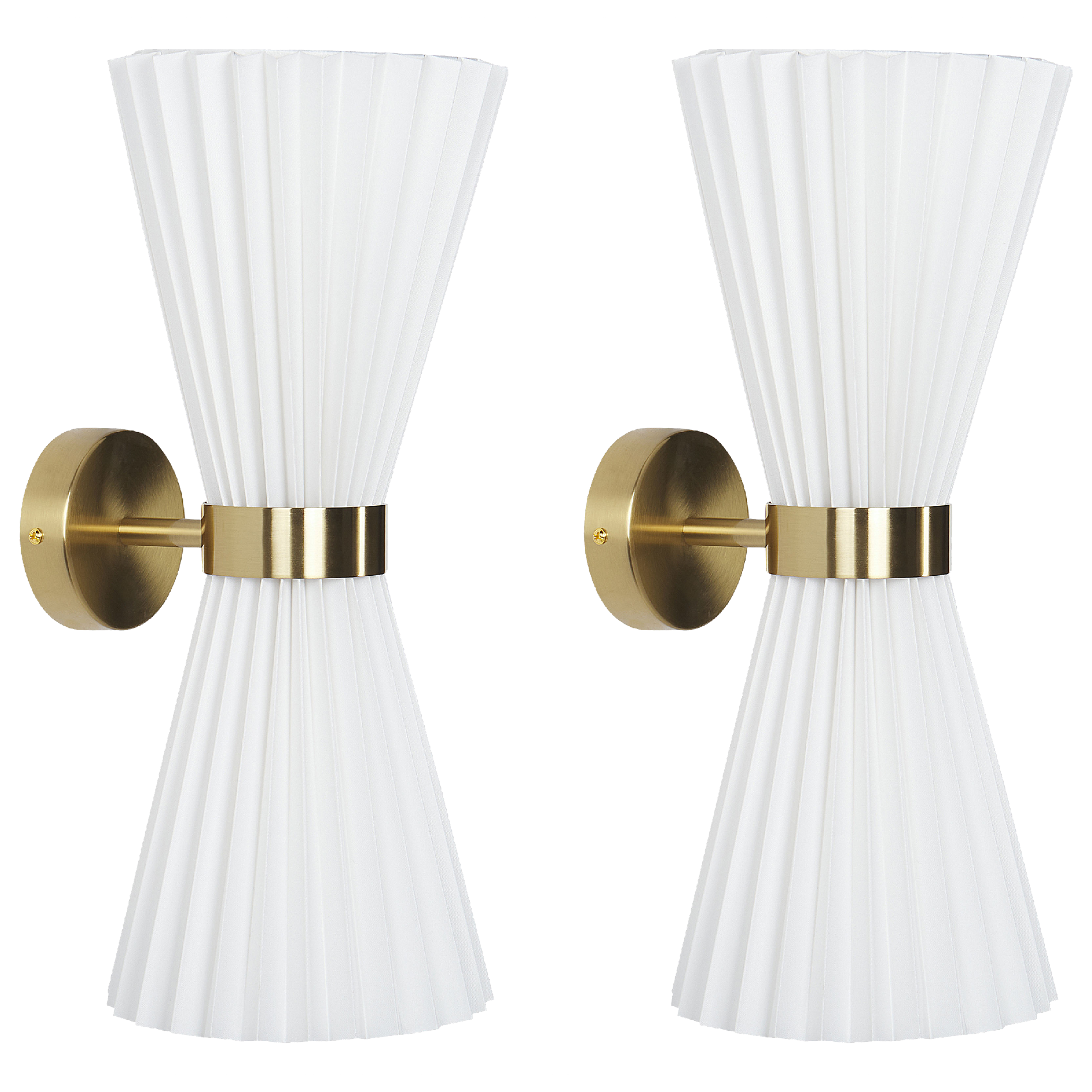 Seinävalaisinsetti 2 kpl TELANG puuvilla Valkoinen