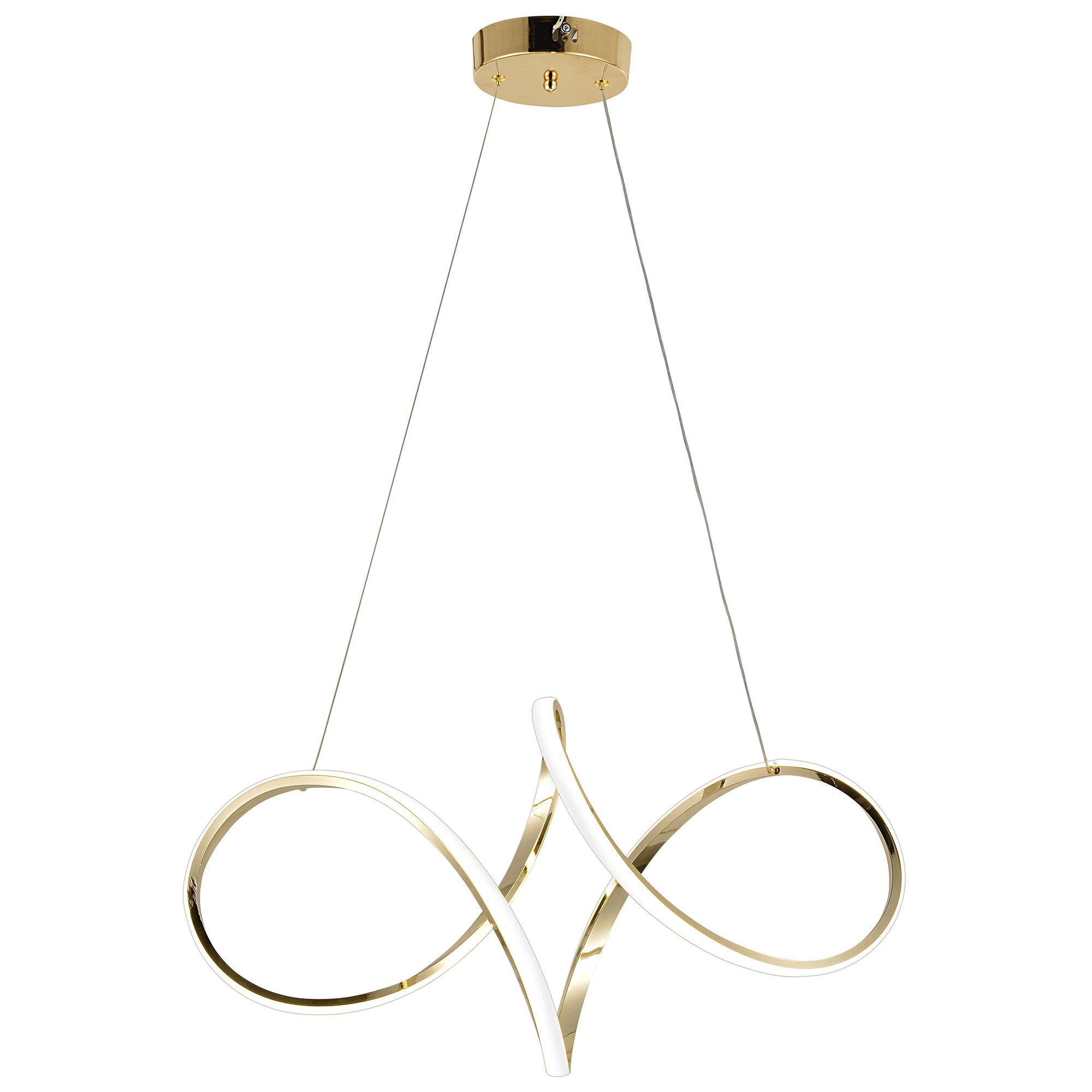 TOOLIGHT riippuvalaisin LED G081-1CP Kulta, 60x60x40cm
