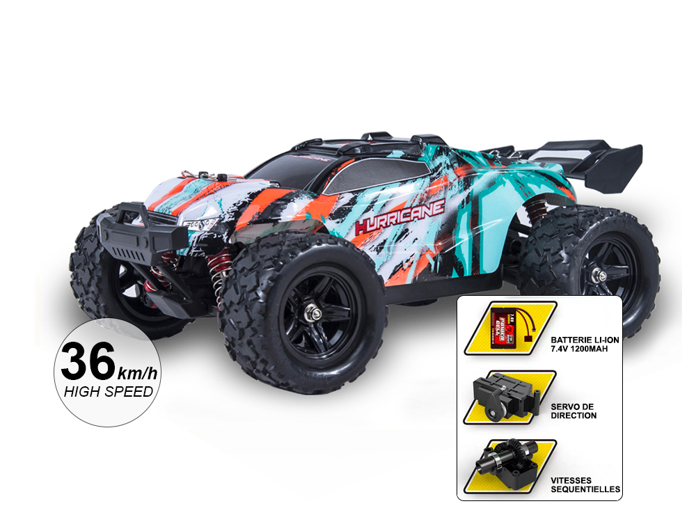Kauko-ohjattava Auto 36KM/H - Monster Hurricane Malli