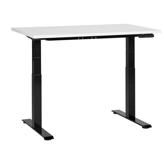 Työpöytä sähkösäädettävä DESTINES 120 cm 72 cm Valkoinen/musta