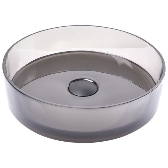 Pesuallas tason päälle TOLOSA ⌀ 36 cm massiivimuovi Musta