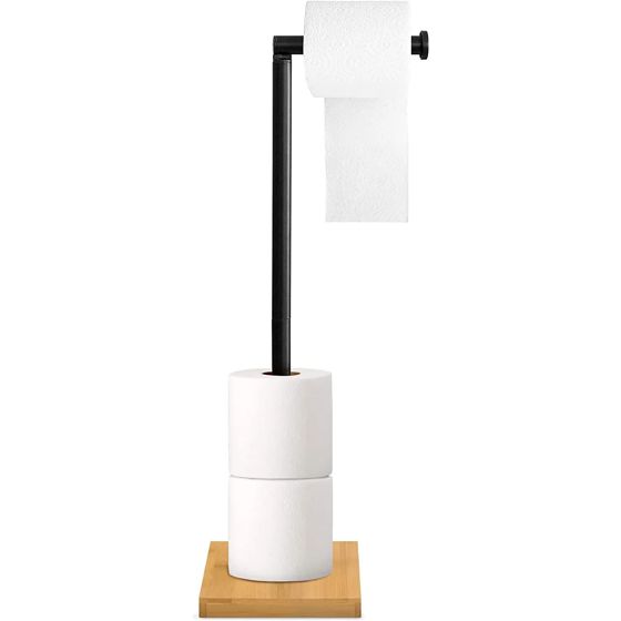 REA WC-paperiteline P70505 musta, 15X15X56CM