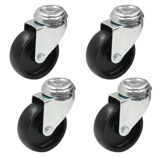 4 - 75mm musta nailonpulttireikäinen 3 