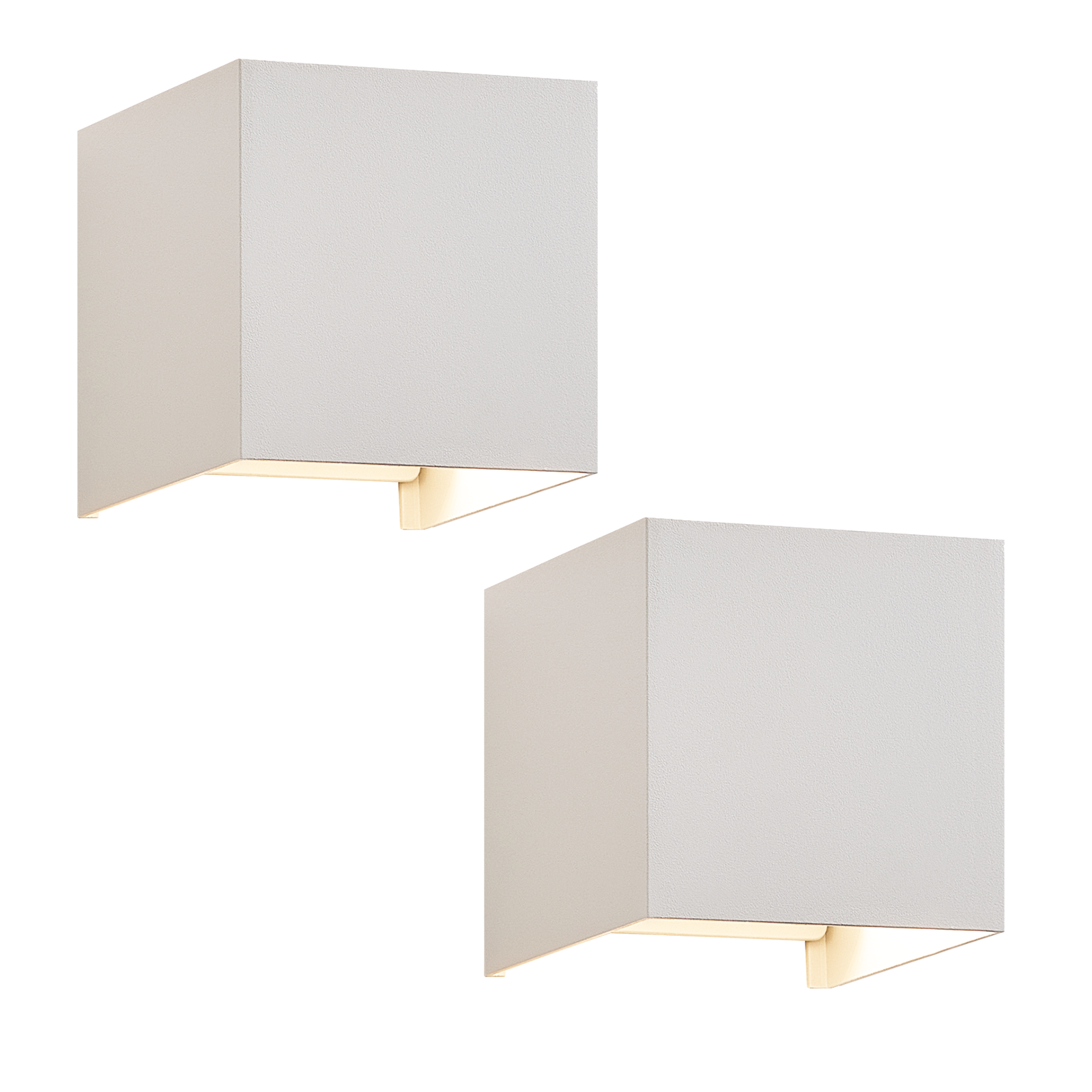 NETTLIFE 2 LED-ulkoseinävalaisimen setti, lämmin valkoinen IP65, kotiin, makuuhuoneeseen, portaikkoon