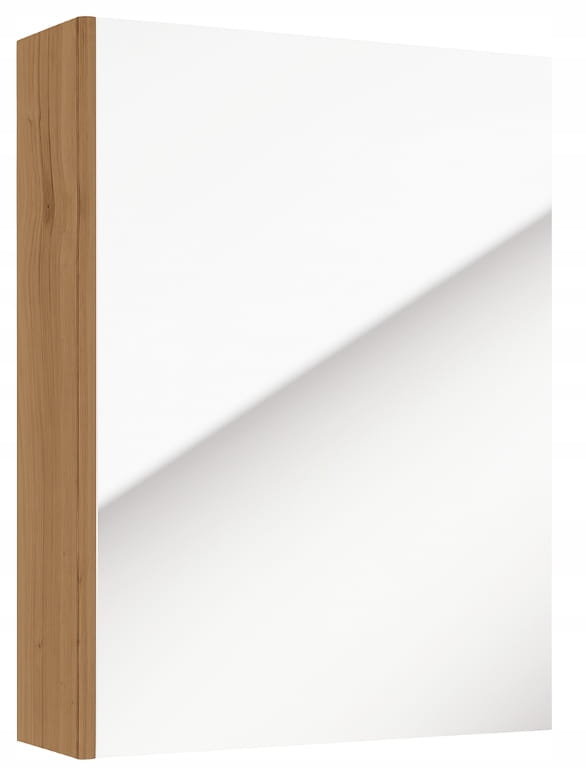 Kylpyhuonekaappi peilillä 60x50x15cm, kapea, riippuva, ​​askartelutammea Salsa