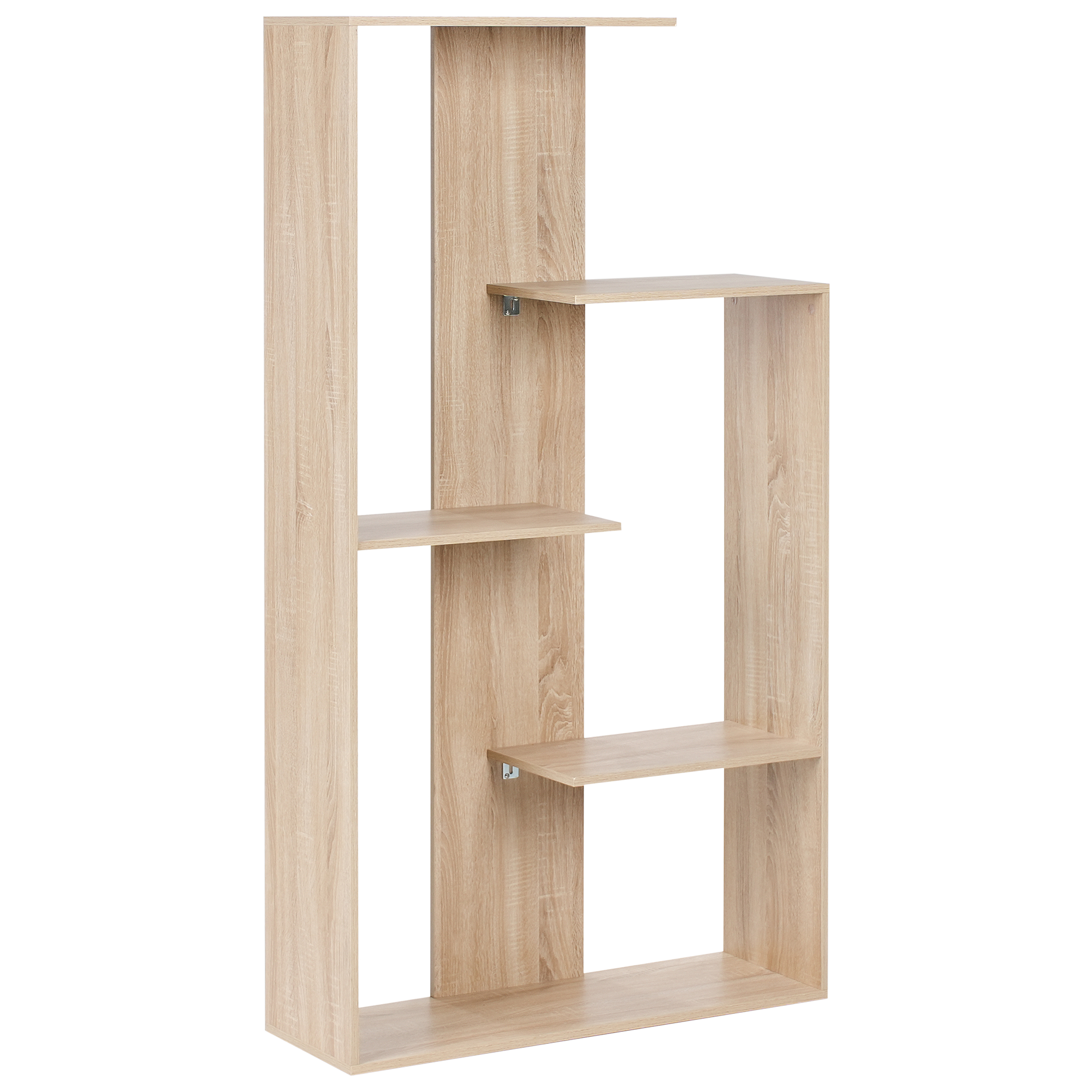 Kirjahylly 3-tasoinen KAHNTAH 163 cm Vaaleanruskea