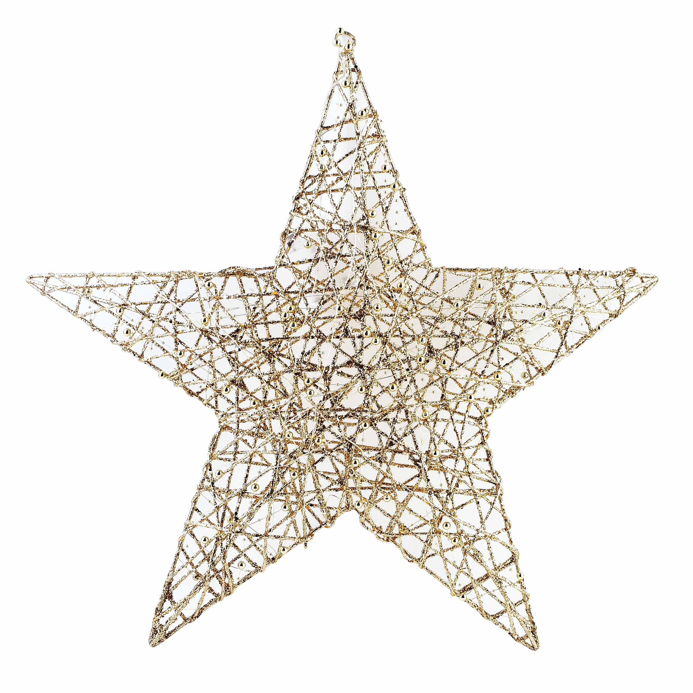 Tähtikoriste muovi Santa Lila LED 60x8 kultainen 1kpl