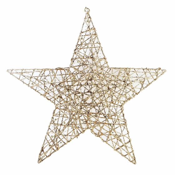 Tähtikoriste muovi Santa Lila LED 60x8 kultainen 1kpl
