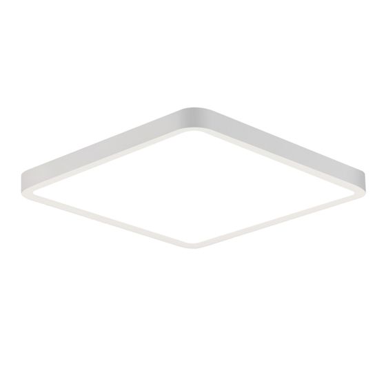 NETTLIFE litteä, LED - kattovalaisin, 23CM, 6500K, 18W, neliönmuotoinen, makuuhuoneeseen Valkoinen, LED integroitu, pysyvästi