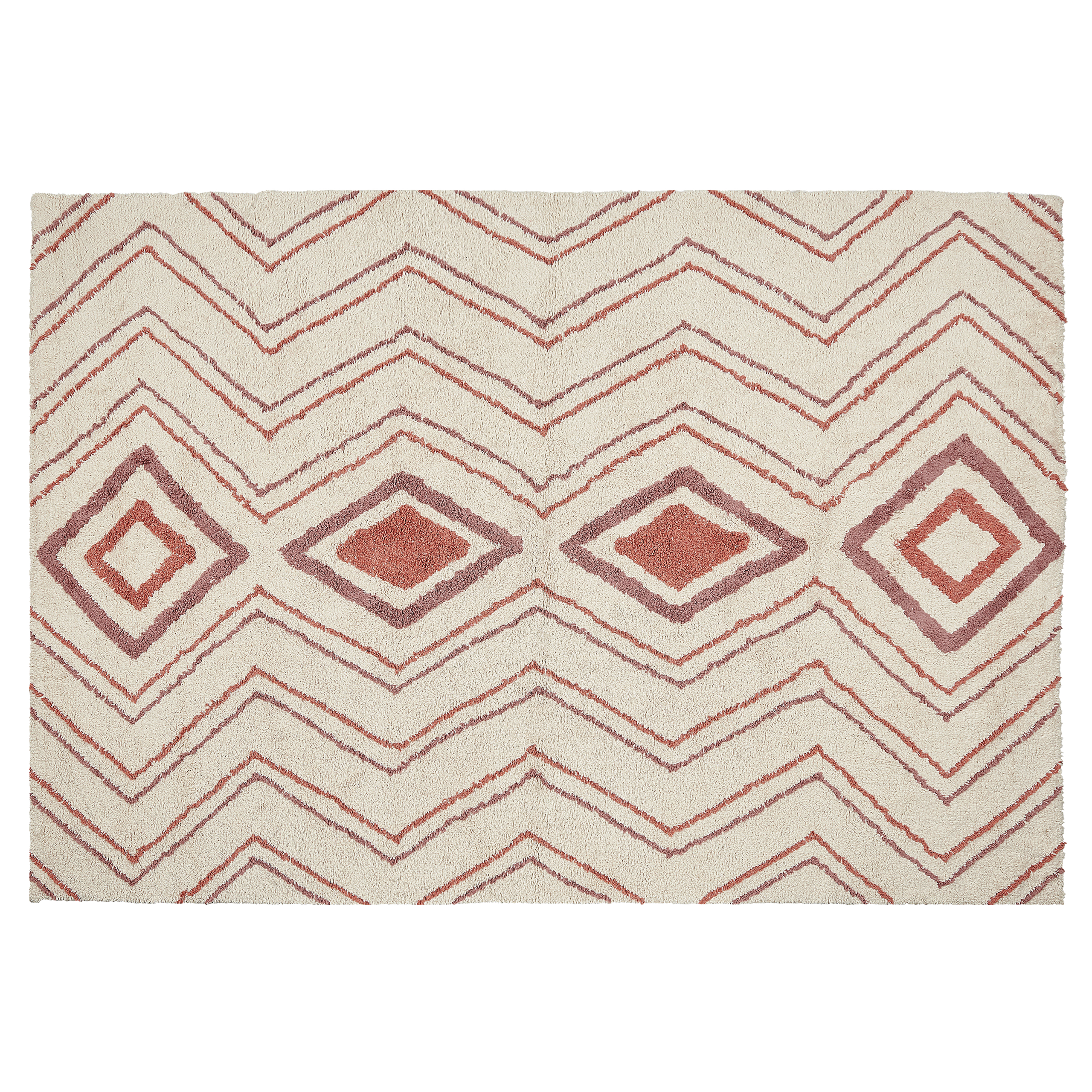 Matto KASTAMONU Beige 140 x 200 cm Puuvilla