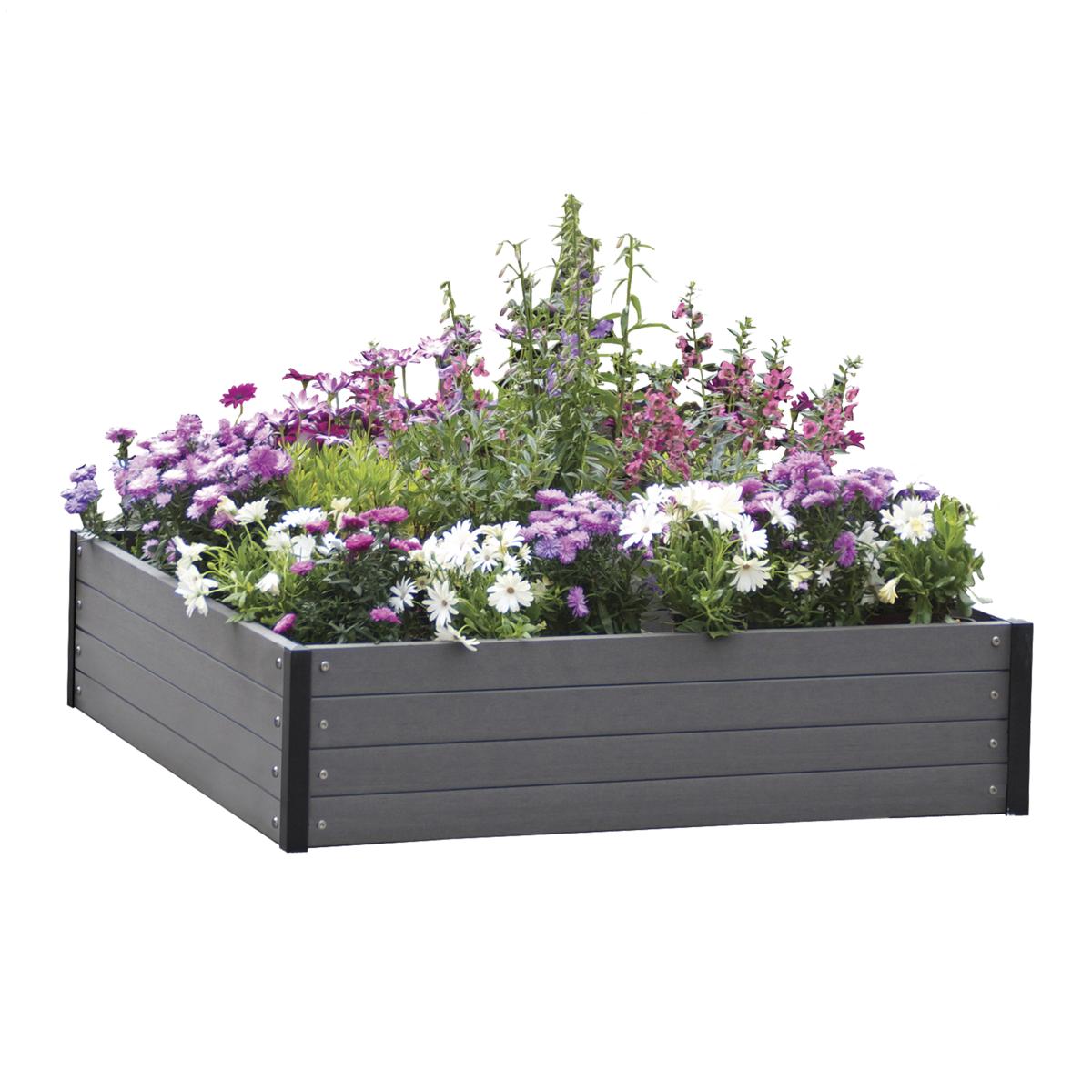 Kasvilava, komposiitti, 24x110x110 cm Hortus