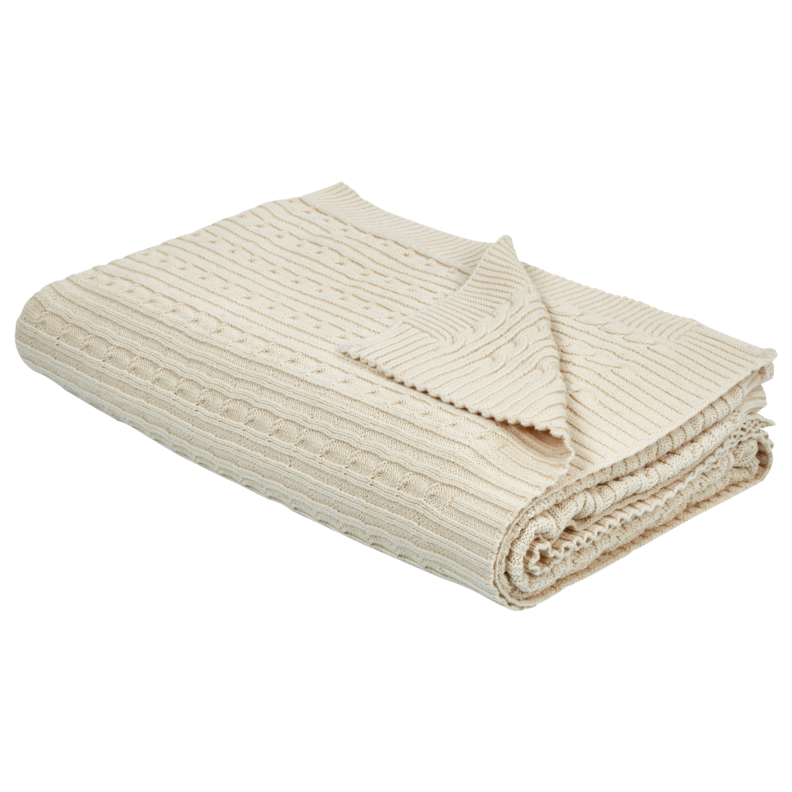 Torkkupeitto ANAMUR Puuvilla 110 x 180 cm Beige
