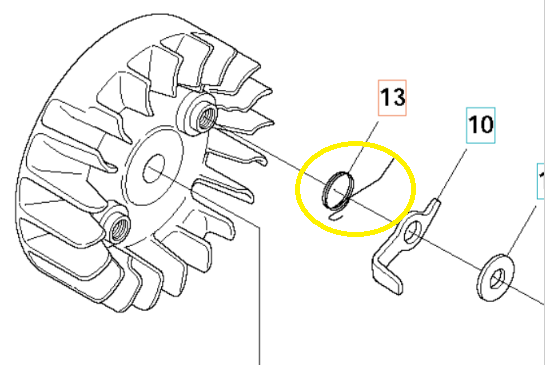 Husqvarna Ruoholeikkurin Käyttöjousi 545F 503812902