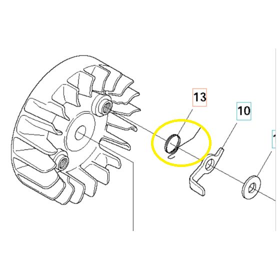 Husqvarna Ruoholeikkurin Käyttöjousi 545F 503812902