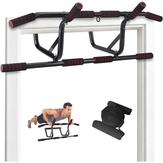 NETTLIFE Ovengrip - Ovenkahvat, ei ruuveja - Pehmustetut, liukumattomat kahvat - Ovenkahva harjoitusväline, 80-90 cm