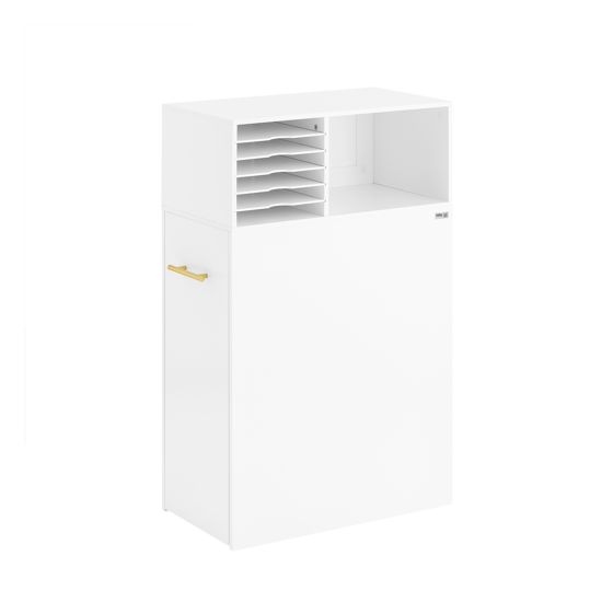 SoBuy tulostinkaluste ASK12-W - säilytystila, piilotettu hylly, kestävä