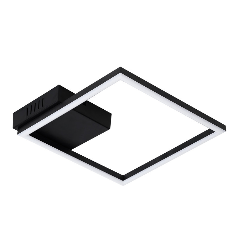 NETTLIFE LED-kattovalaisinKeittiönKattovalaisin, lämminValkoinen, musta, moderni, muotoilu, 3000K, 12W