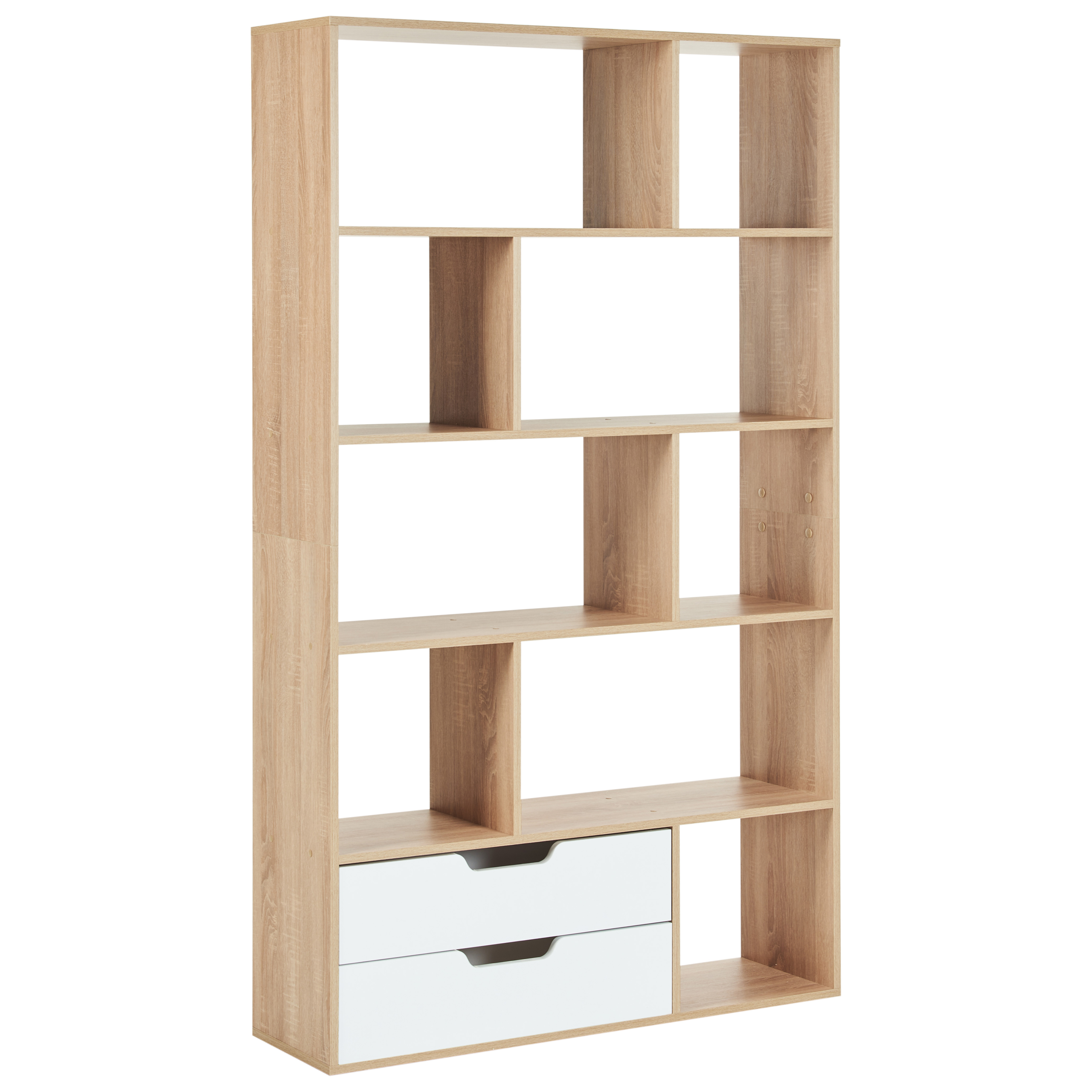 Kirjahylly WADENA 185 cm Ruskea/valkoinen