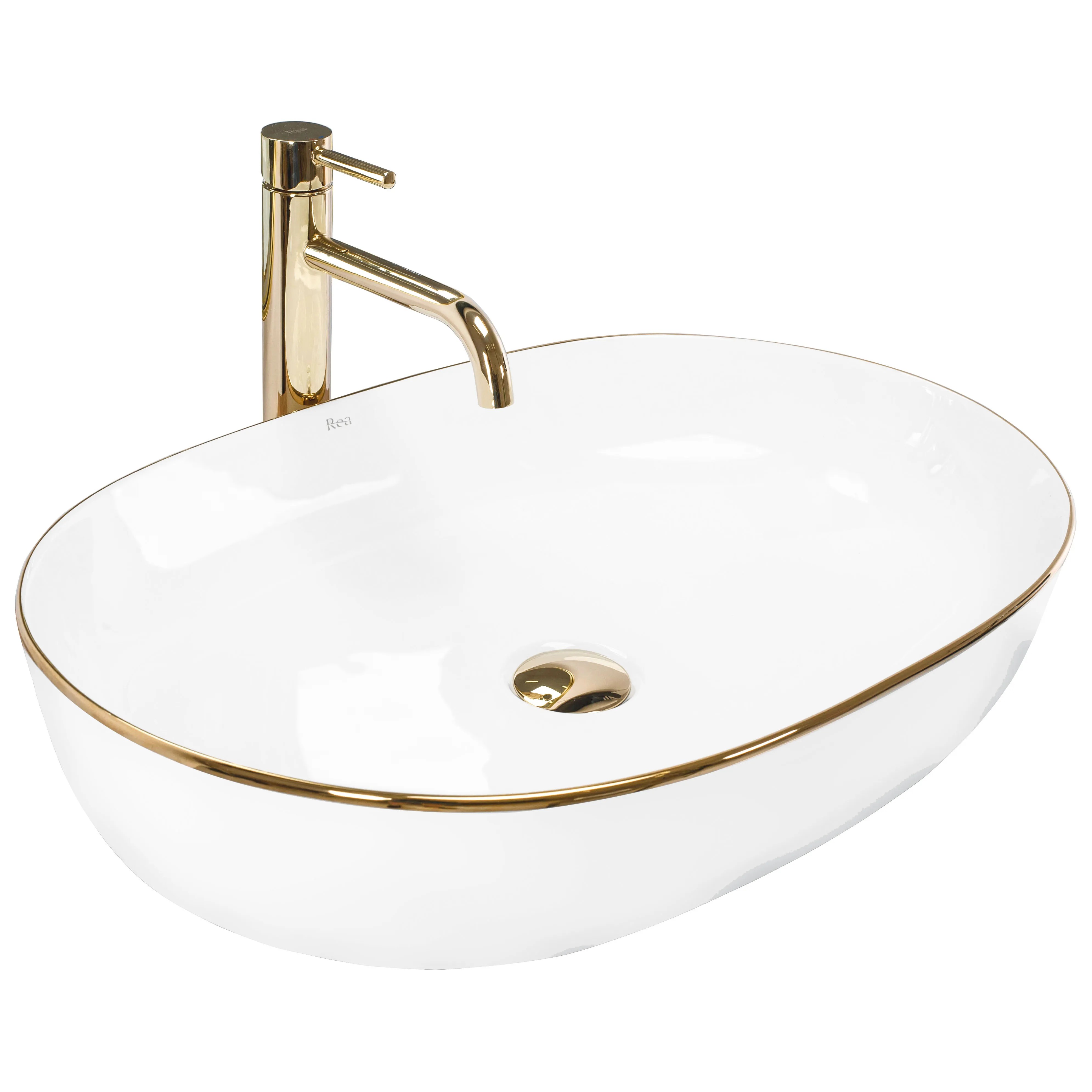REA Malja-allas CLEO 61 kulta edge, 60,5X41X14CM