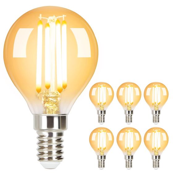ZMH 6er Edison LED Vintage LED-lamppu - G45 2700k E14