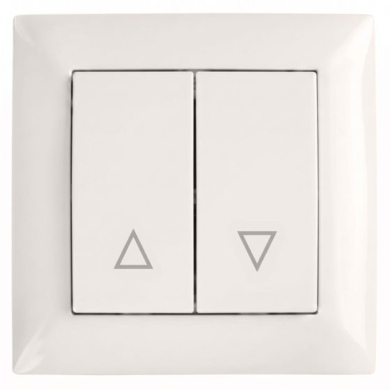 Toolight Joheisinkytkin OSTE JNH009-W + kehys Beige 4x8, 4x8, 4cm
