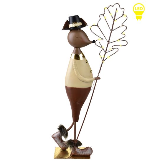 LED-hiirifiguuri HAZEL, metallia 23x8x61 cm
