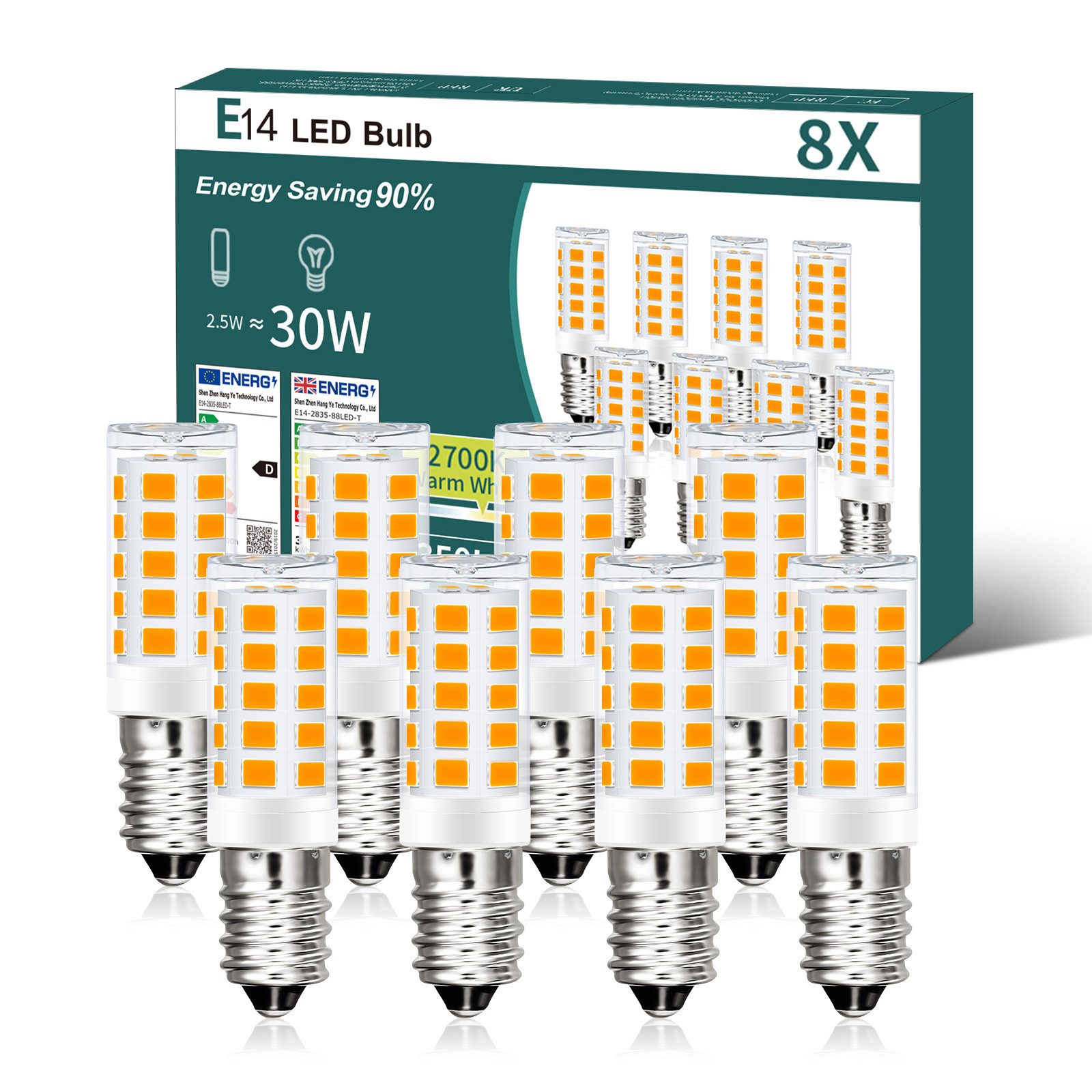 ZMH kpl E14 LED-lamppuja, vintage-tyyli, 2,5 W, makuuhuoneeseen ja eteiseen