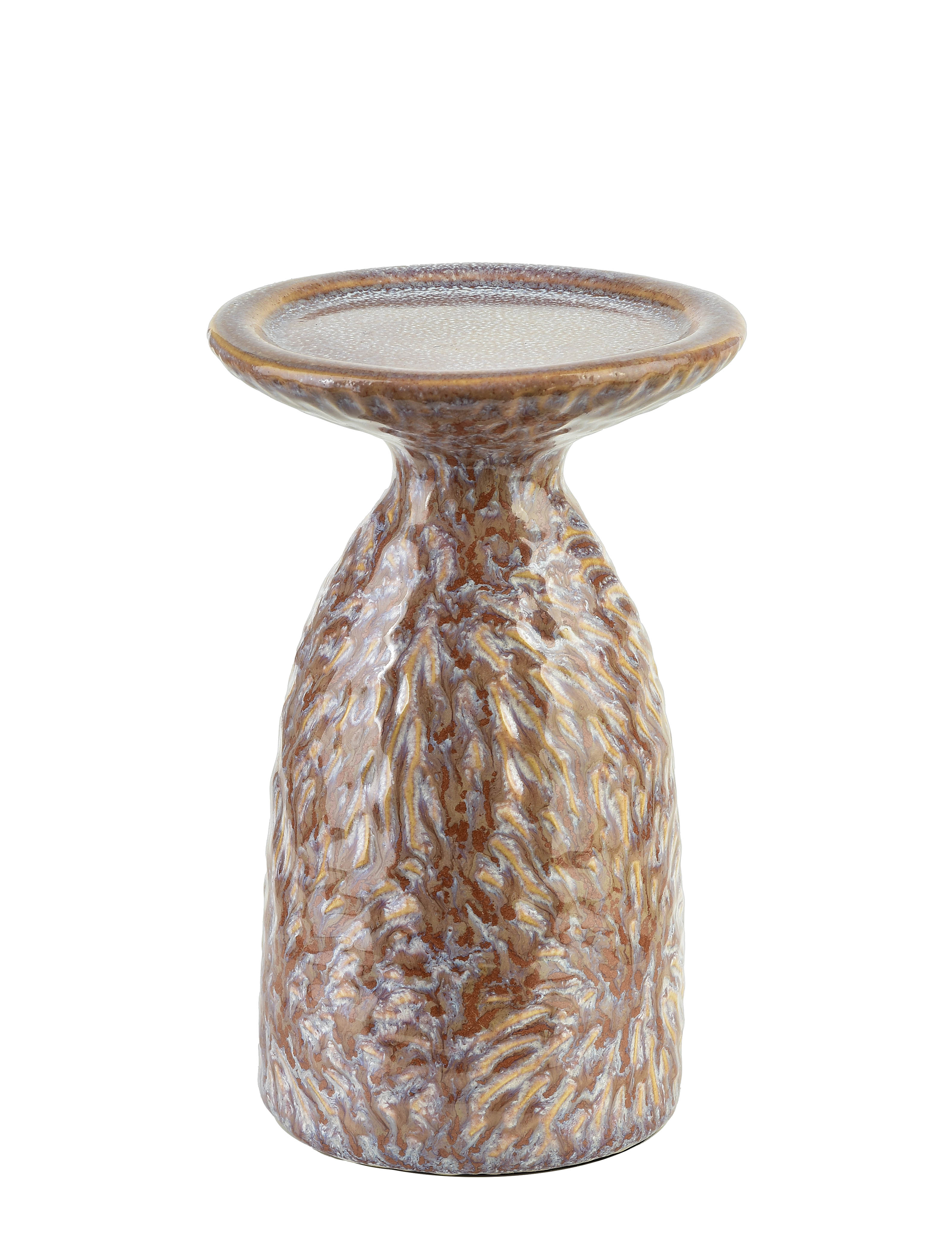 Kynttilänpidin keraaminen Mondex Yarine 10.5x8.5x16.5 beige 1kpl