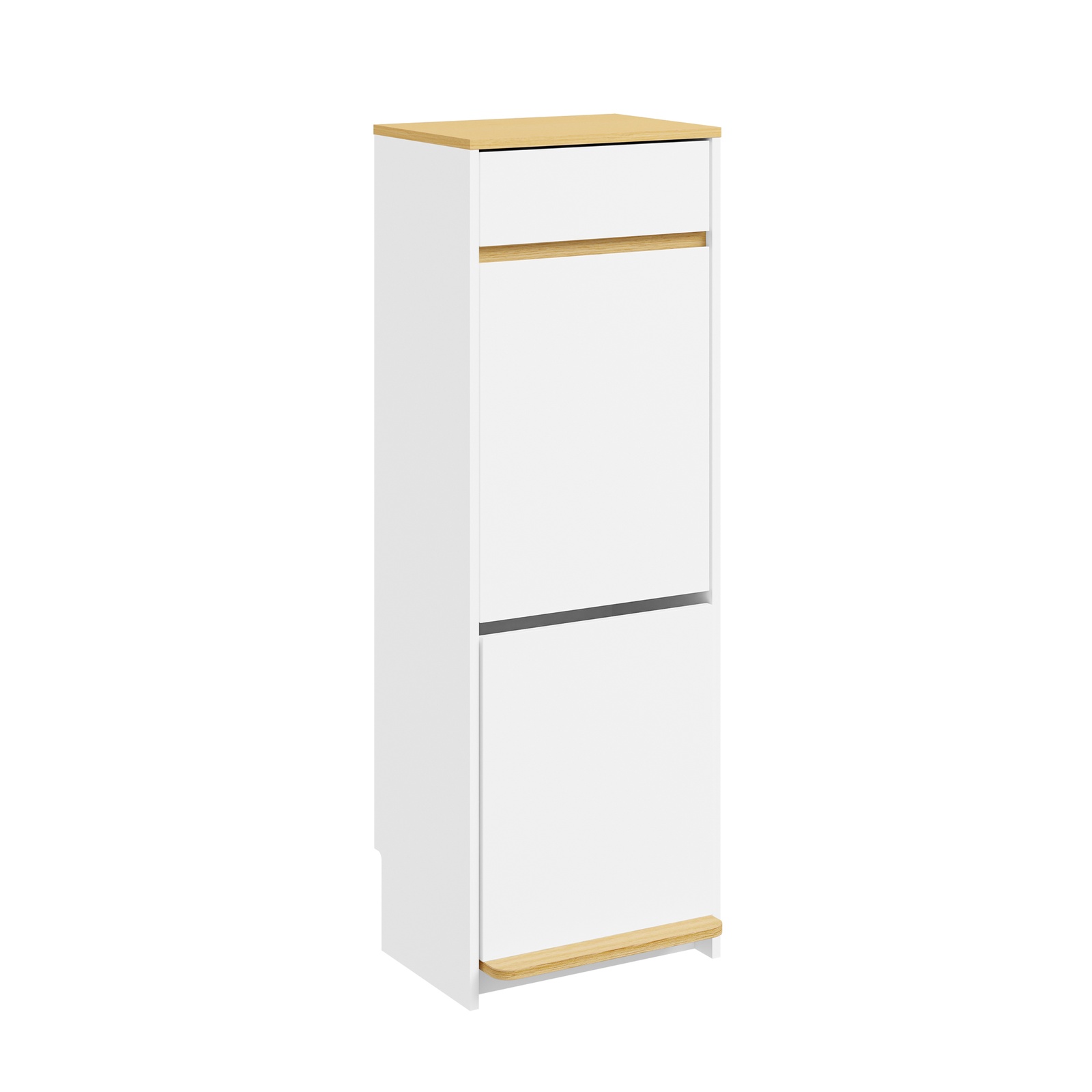 Säilytyskaappi jalankäymäpedaalilla valkoinen 35.0x25.0x101.7 cm FSB112-WN