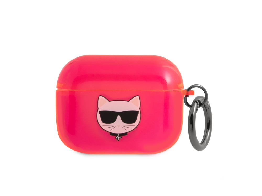 Läpikuultava silikonikuori AirPods Prolle - Choupette Design