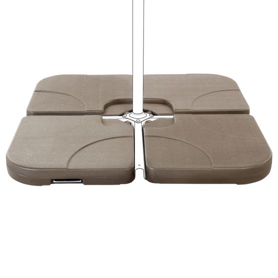 Aurinkovarjon jalka CARIA Ruskeanharmaa Neliö 9 kg