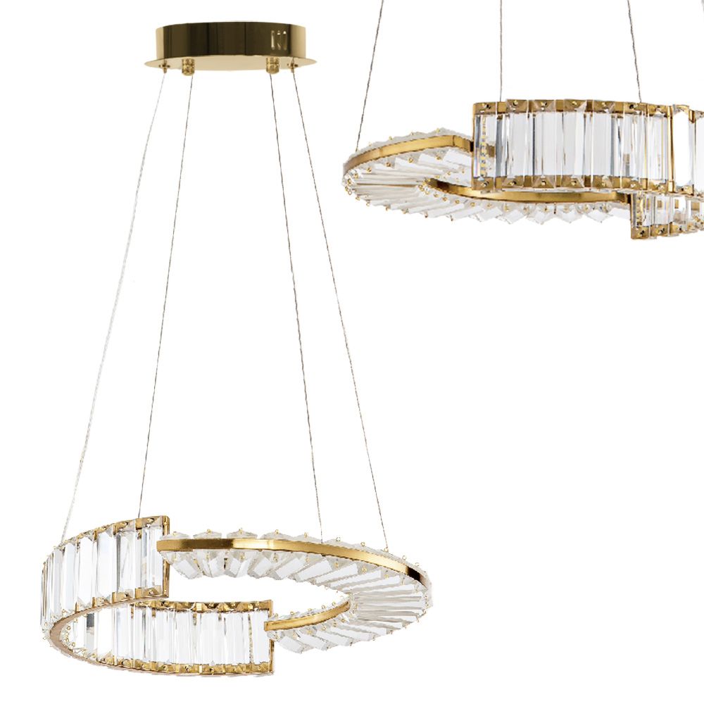 TOOLIGHT riippuva kattovalaisin LED APP1526-CP40 kulta, 40x40x90cm