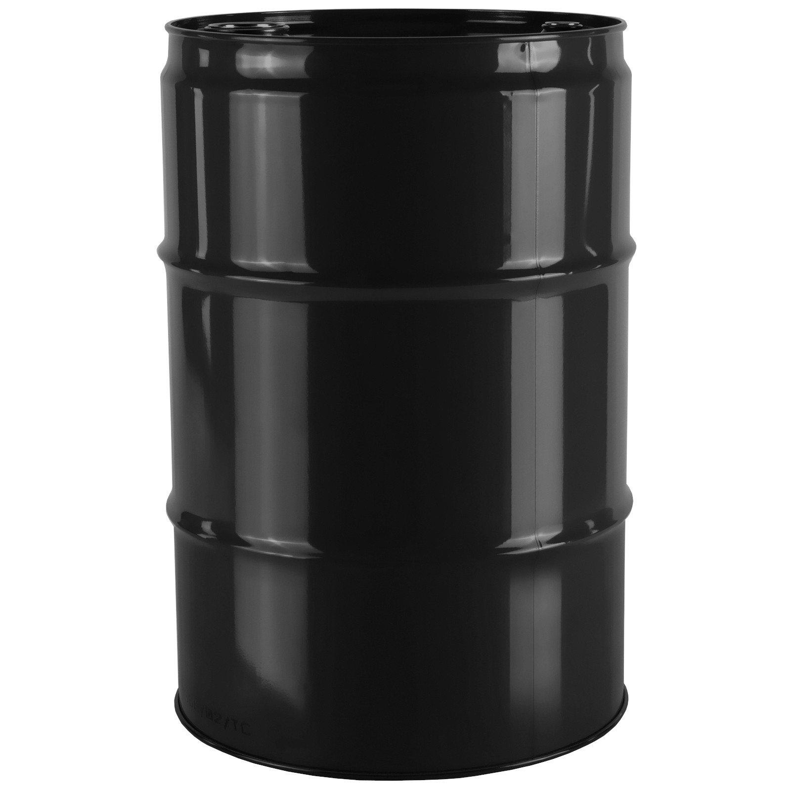 Teräksinen metallitynnyri TH 60L 2 ja 3/4 korkilla - MUSTA