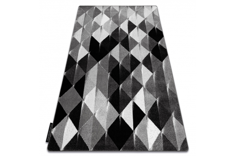 Matto INTERO PLATIN 3D Kolmiot harmaa 280x370 cm