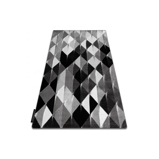 Matto INTERO PLATIN 3D Kolmiot harmaa 280x370 cm