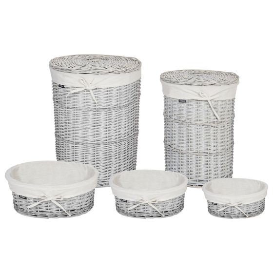 Korisetti 5 kpl VAKARI paju Valkoinen 55/89 L