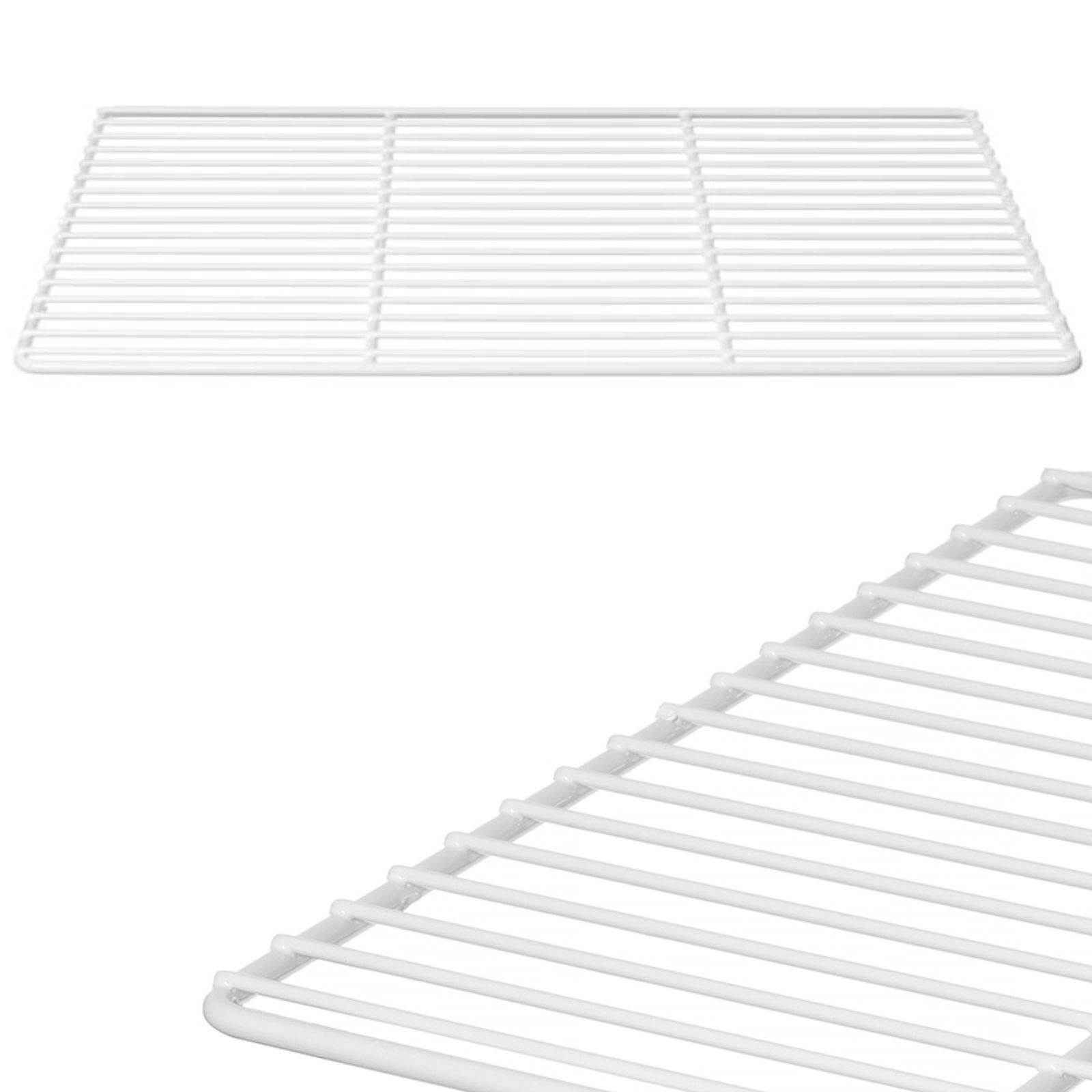 Hyllyritilä kylmä-pakastinkaappeihin GN 2/1, terästä, valkoinen - Hendi 801888