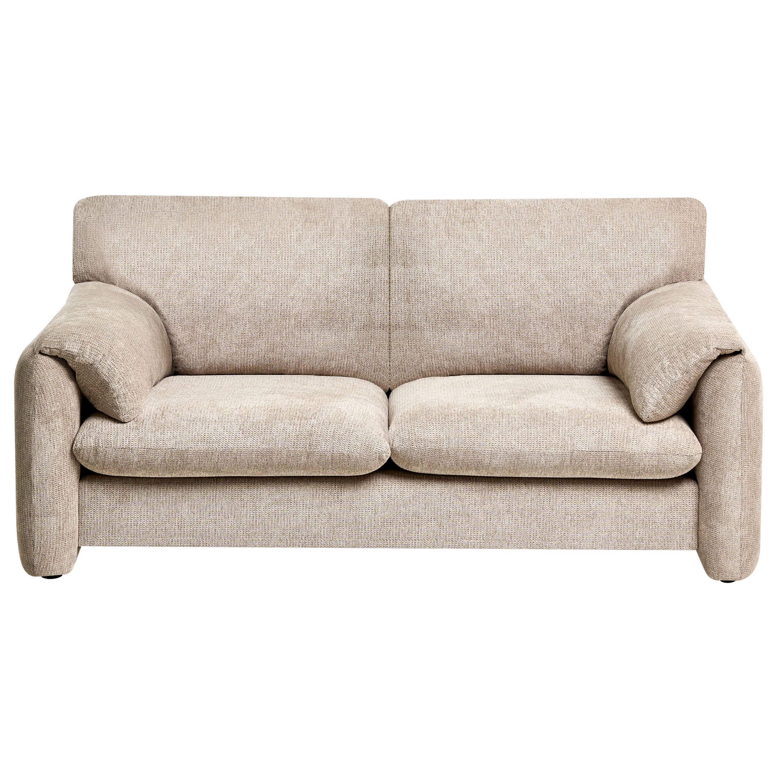 Sohva 2-istuttava GETA kangas Ruskeanharmaa