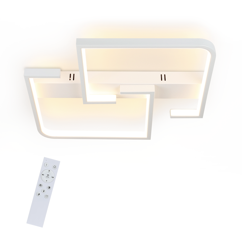 NETTLIFE LED-kattovalaisin, olohuoneen valaisin, 35 W, himmennettävä, moderni, kaukosäätimellä, metalli