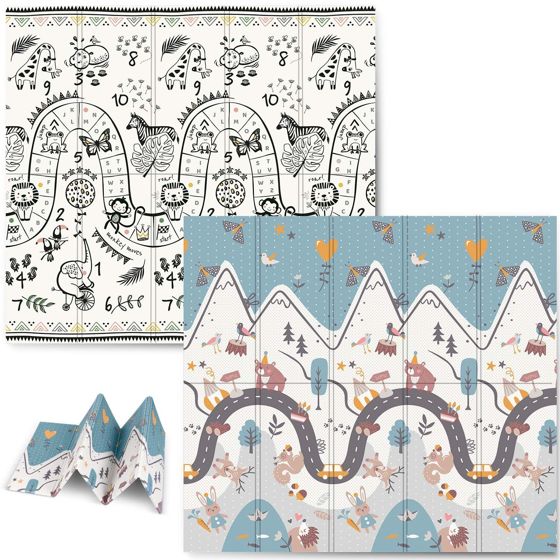 Nukido NK-340 Taitettava vaahtomuovista valmistettu koulutusmatto 200 x 180 x 1 cm