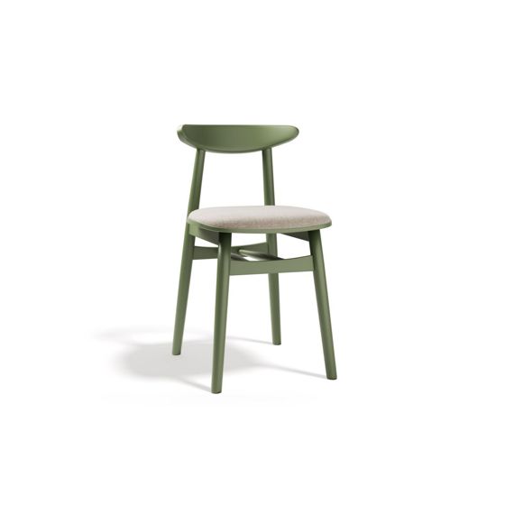 Cosmopolitan Design tuolit, 2 kpl, "Bony", 1-istuttava, 42 × 47 × 80 cm, BABEL, vaaleanvihreät jalat, hiekka