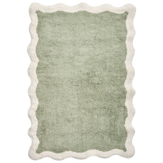 Kylpyhuonematto NANGAL Vihreä 60 x 90 cm Puuvilla