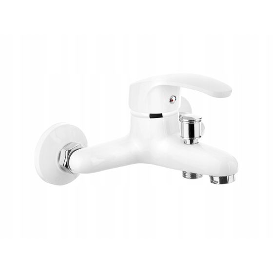 Kakadu seinään asennettava kylpyamme- ja suihkuhana, valkoinen