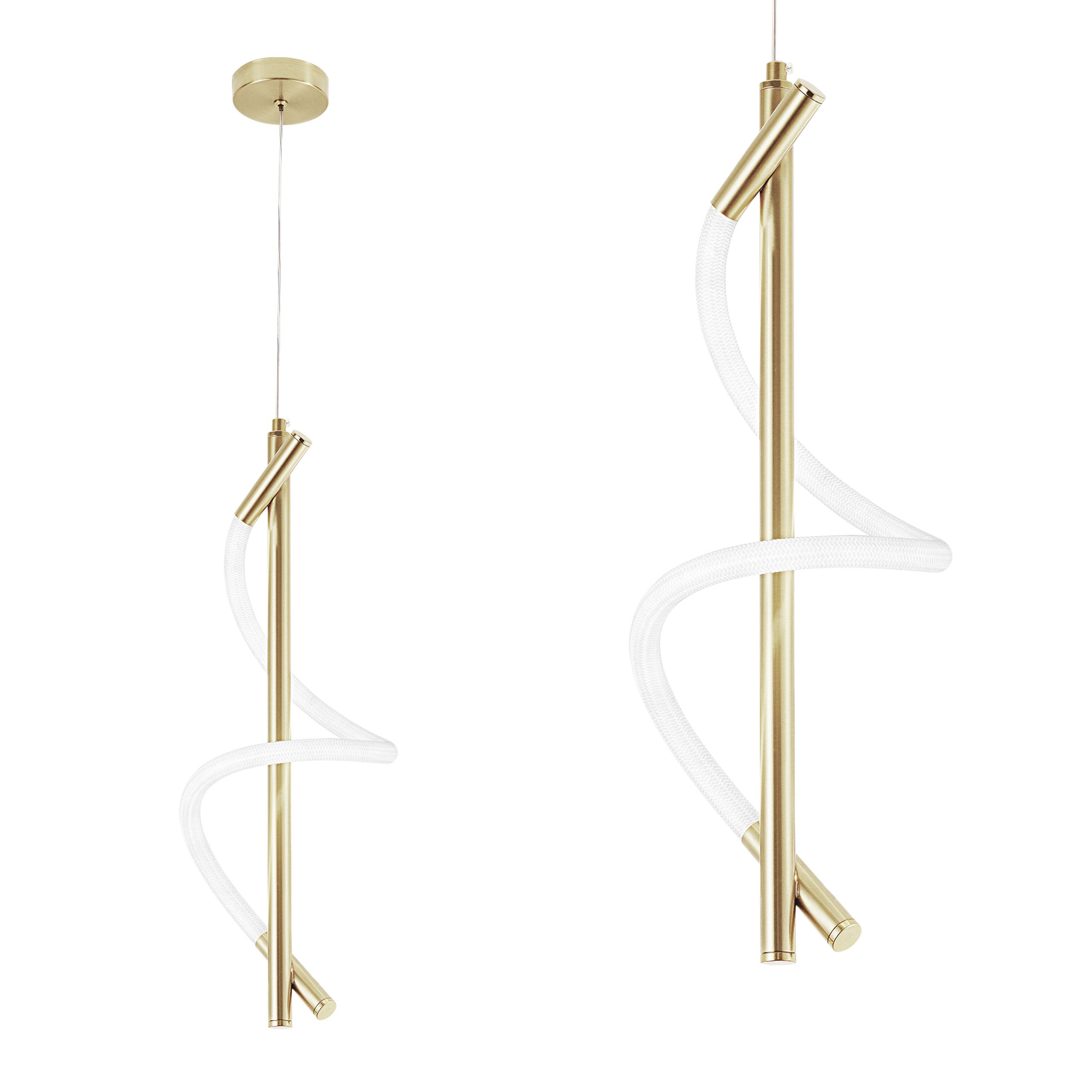 TOOLIGHT riippuva kattovalaisin LED G015-CP kulta, 50x15x50cm