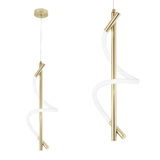 TOOLIGHT riippuva kattovalaisin LED G015-CP kulta, 50x15x50cm