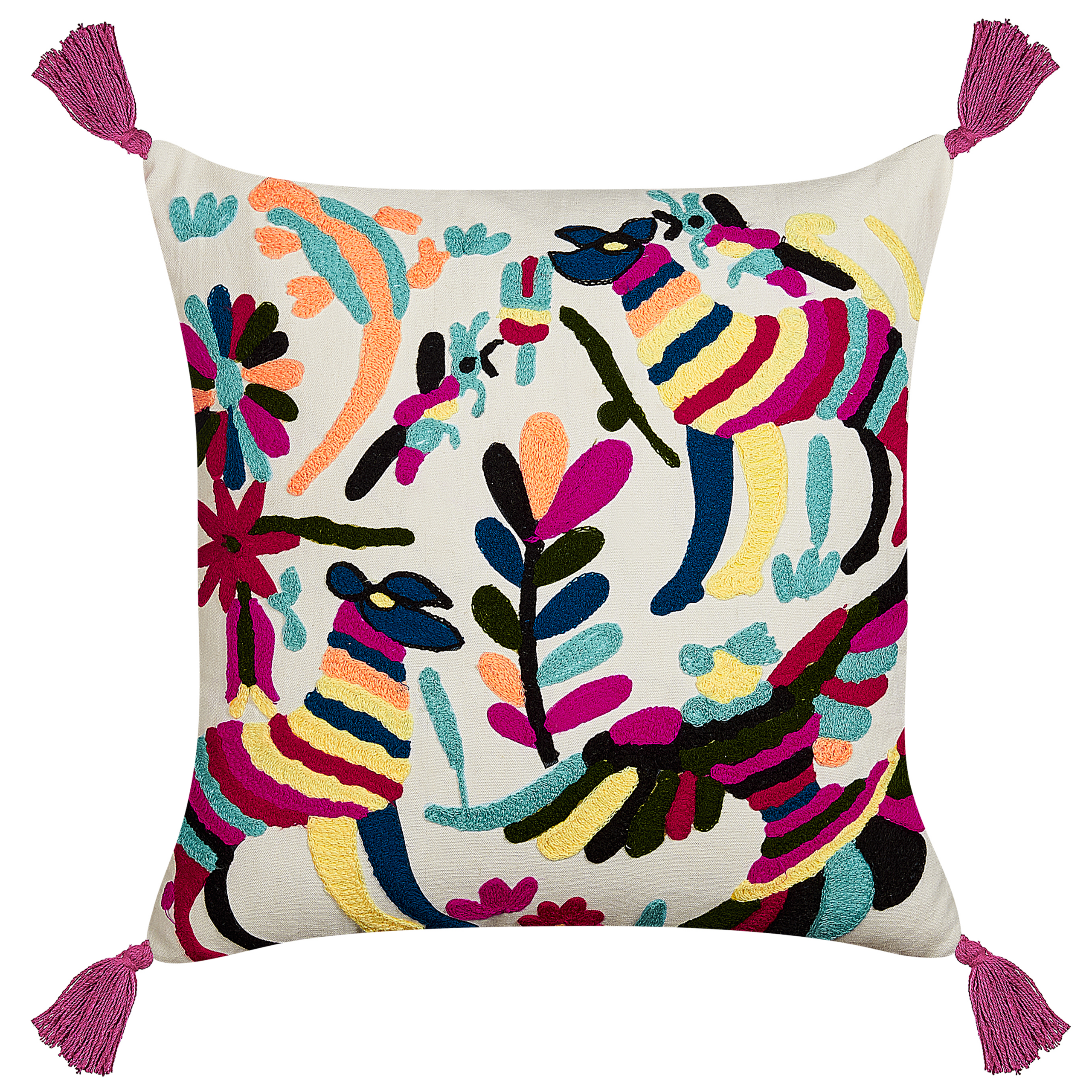 Koristetyyny RAIGANJ puuvilla 50 x 50 cm Monivärinen Abstrakti kuvio