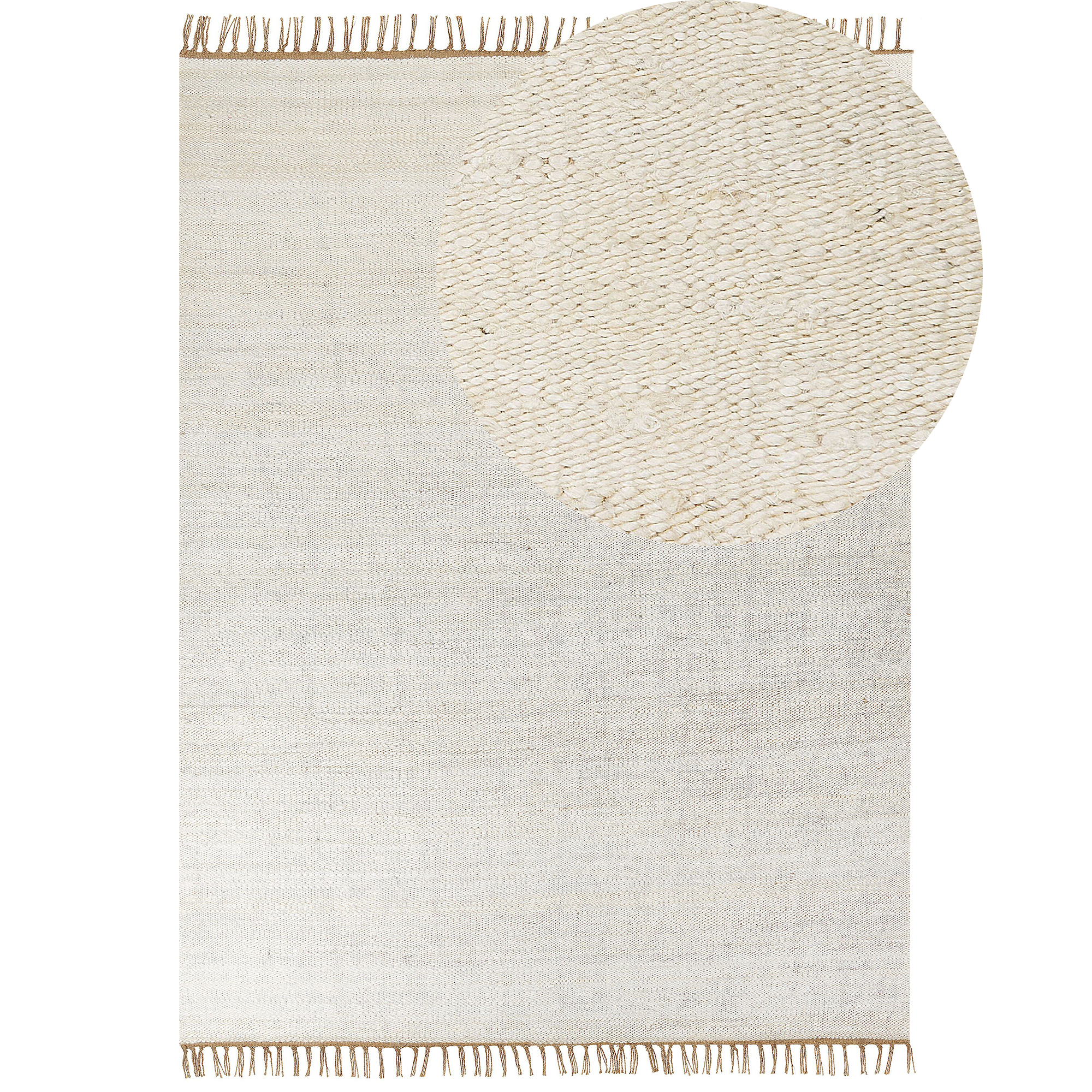 Matto LUNIA Vaaleanbeige 160 x 230 cm juutti