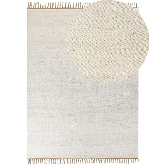 Matto LUNIA Vaaleanbeige 160 x 230 cm juutti