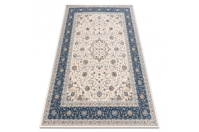 Matto NAIN Ornamentti, kehyskuviolla, 7179/51613 beige / sininen