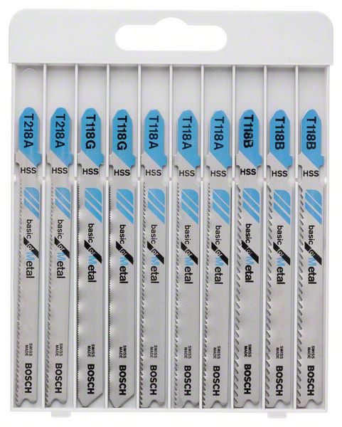 Bosch -Pistosahanteräsarja 10 osaa